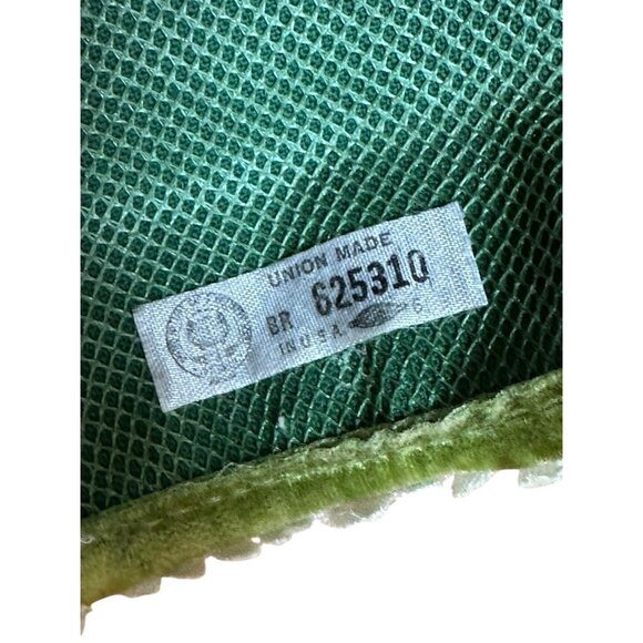 Vintage Union Made USA Feather Pillbox Hat Green 1950s 60s Turban Style Church main image 10